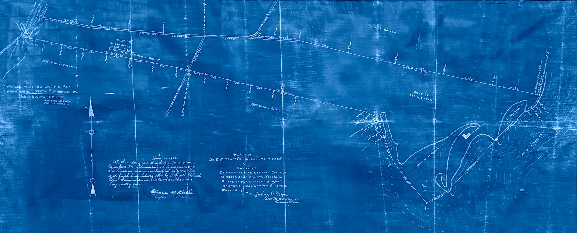1922 Map of Church Point Manor